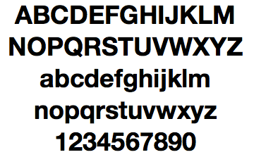 helvetica neue bold 14