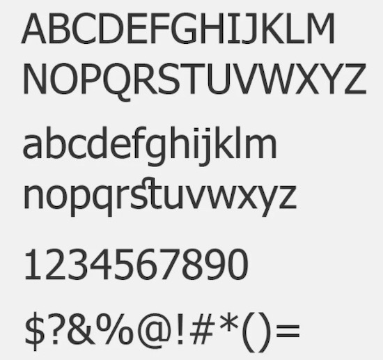 is frutiger a web font