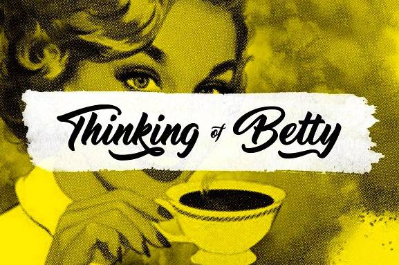 Thinking of Betty font free