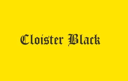 cloister black font