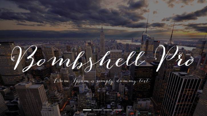 Bombshell Pro font free