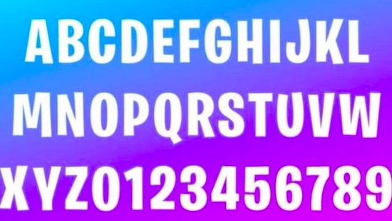 fortnite font