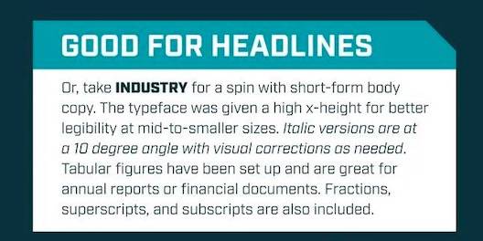 free Industry Font