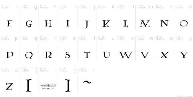 LumosLatino Font download