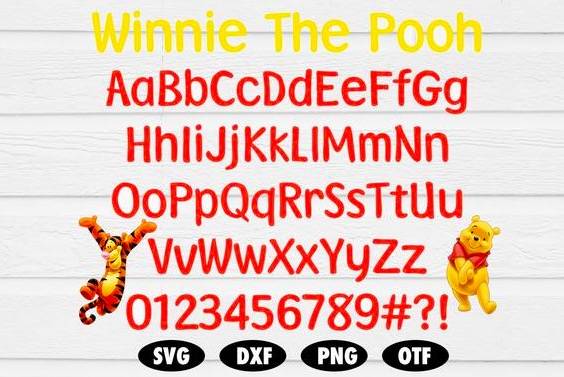 Winnie the Pooh Font FREE Download 