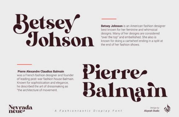 AL Nevrada Neue Display Font download