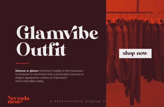 free AL Nevrada Neue Display Font