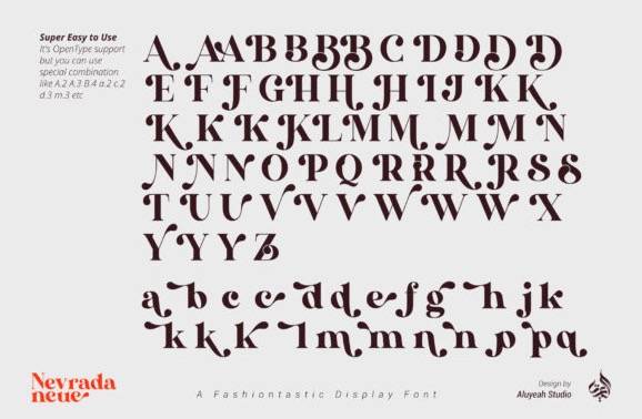 AL Nevrada Neue Font free