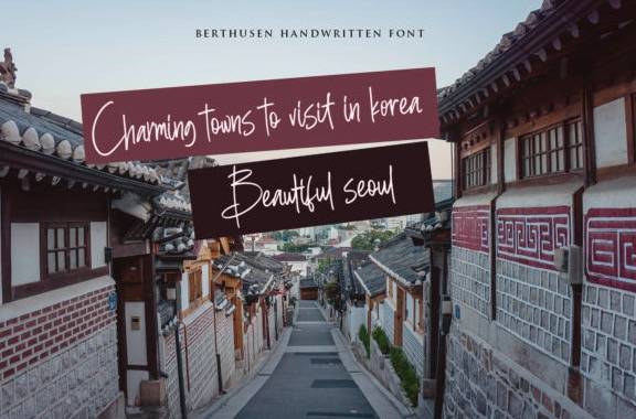 download Berthusen Handwritten Font
