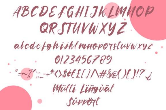 Rooselyn Brush Font free