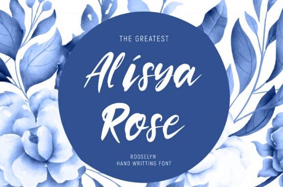 free Rooselyn Brush Font
