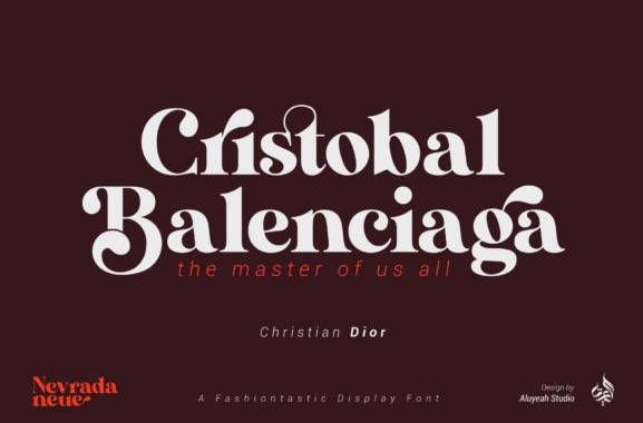 download AL Nevrada Neue Display Font