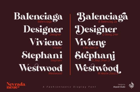 AL Nevrada Neue Display Font free download