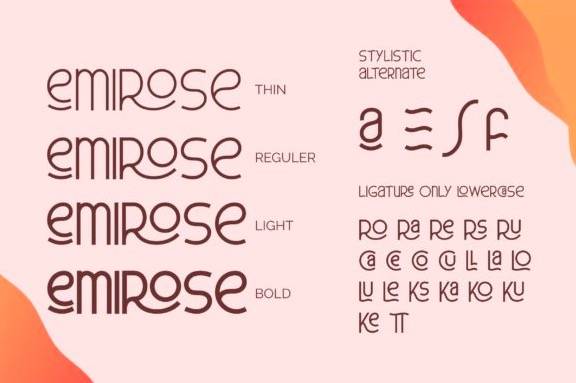 free Emirose Sans Serif Font