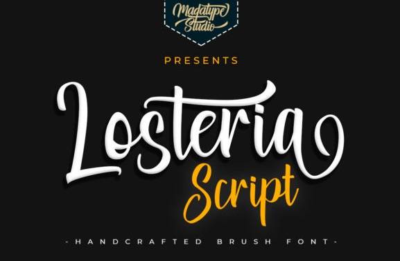 Losteria Script Brush Font