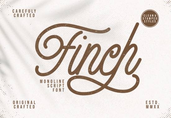 Finch Monoline Font
