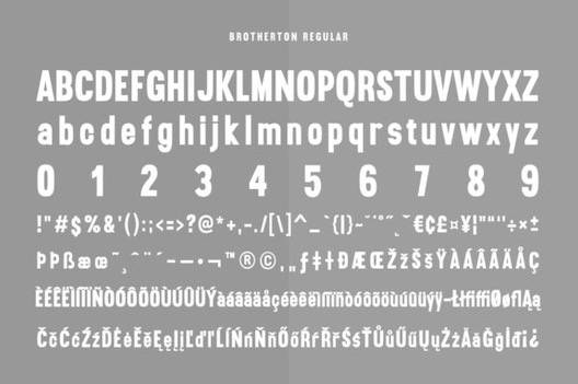 Brotherton font free