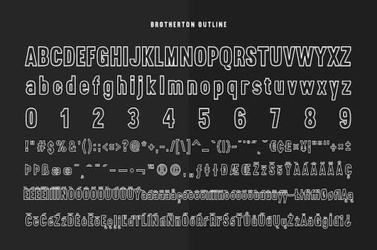 Brotherton font