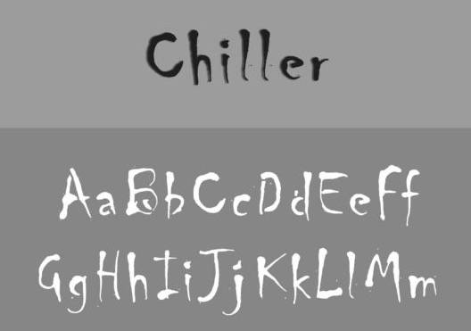 Chiller font features