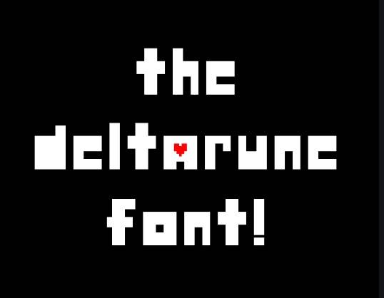 Deltarune Font features