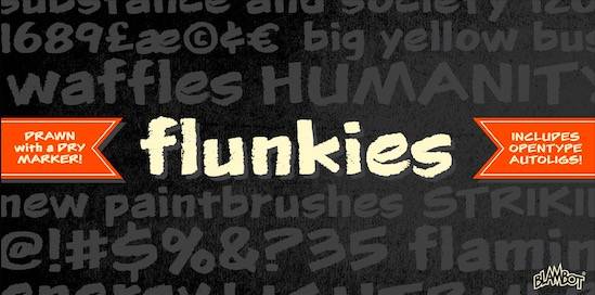 Flunkies BB Font free