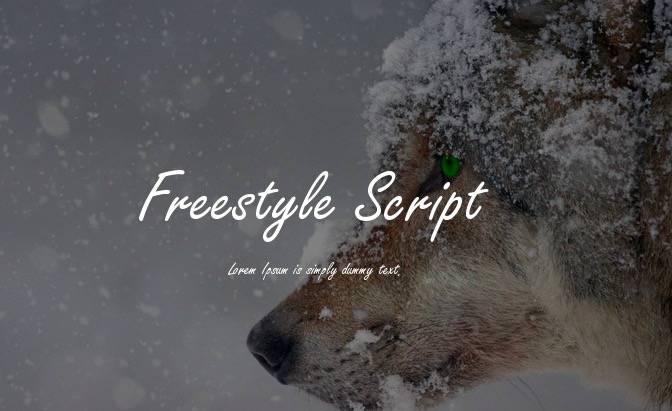 Freestyle Script font