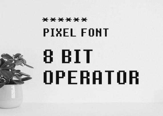 8 Bit Operator Font feature
