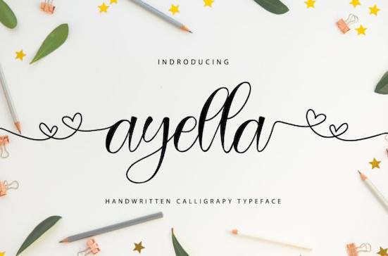 Ayella Calligraphy Script Font - Fontspace.io