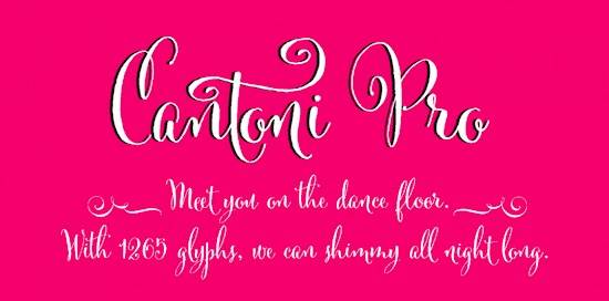 Cantoni font free download