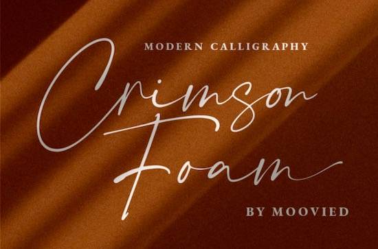 Crimson Foam font free download