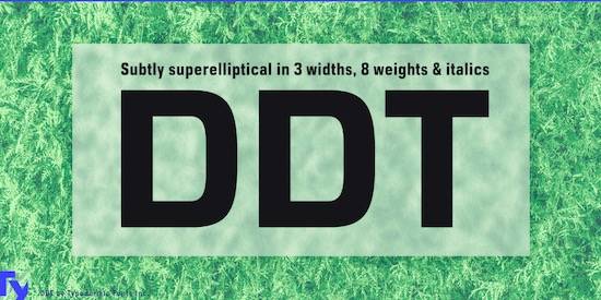 DDT font