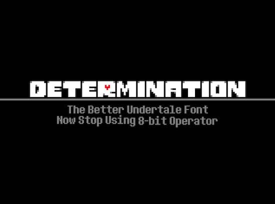 Determination font free download