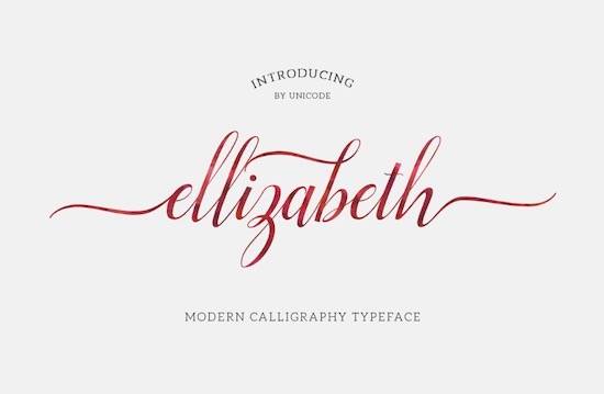 Elizabeth Calligraphy Script Font - Fontspace.io