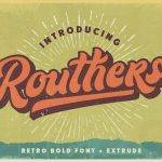 Routhers Retro Bold font free download