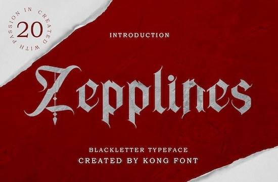 Zepplines font download