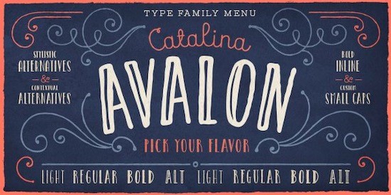 Catalina Avalon font free download