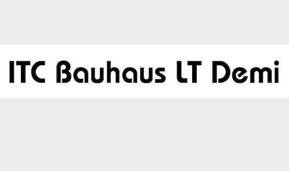 ITC Bauhaus LT Demi font