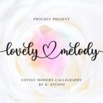 Lovely Melody font