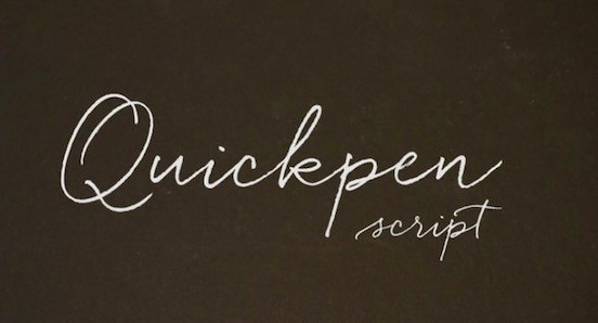 Quickpen font download