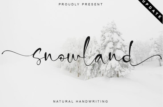Snowland font