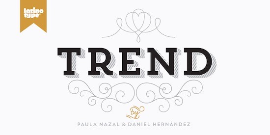 Trend font