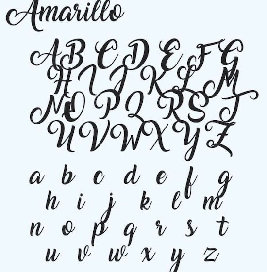 Amarillo font - Fontspace.io