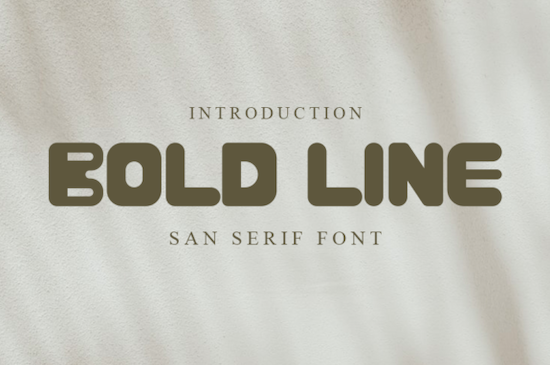 BOLD LINE Font