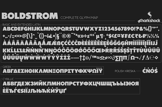 Boldstrom font free