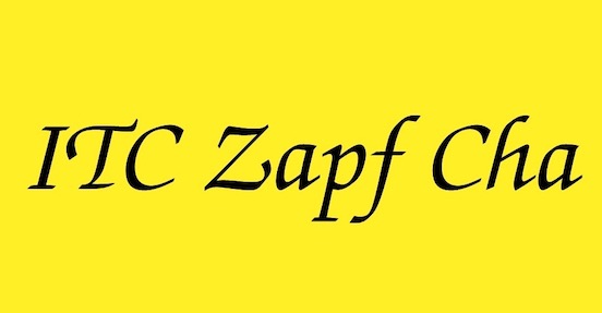 zapf chancery font mac