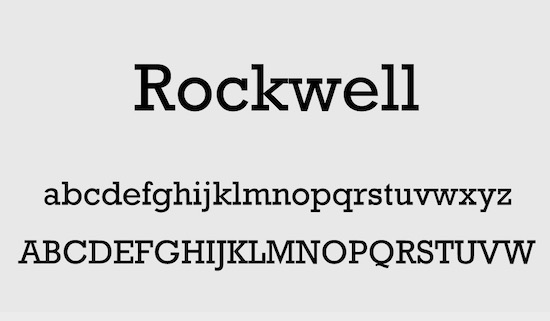 Rockwell Font - Fontspace.io