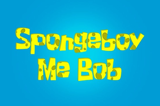 Spongeboy Me Bob font free