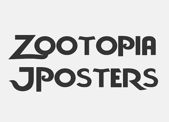 Zootopia font