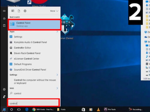 click control panel