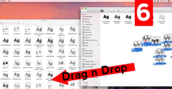 select the files
